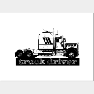 truck driver Posters and Art